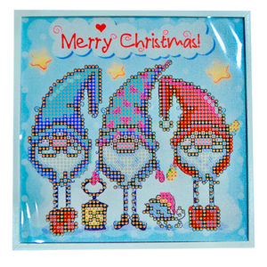 Kit arte 5D diamante Enanos Navidad - 8033