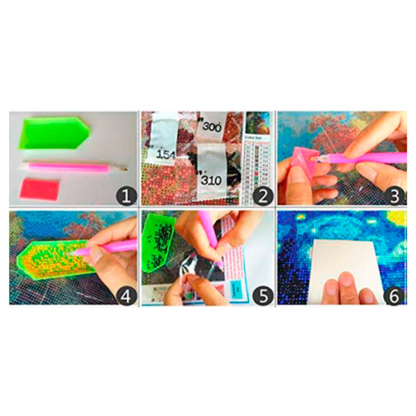 Kit arte 5D diamante Enanos Navidad - 8033 - Imagen 6