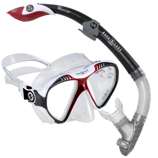Combo AQUALUNG Careta/Snorkel ROJO - L1002566
