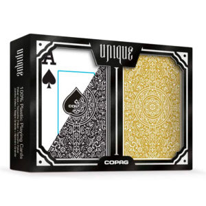 Cartas COPAG Unique Para Poker Negra y Dorada - 132016