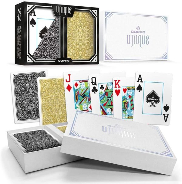 Cartas COPAG Unique Para Poker Negra y Dorada - 132016 - Imagen 5