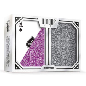 Cartas COPAG Unique Para Poker Gris y Purpura - 132016