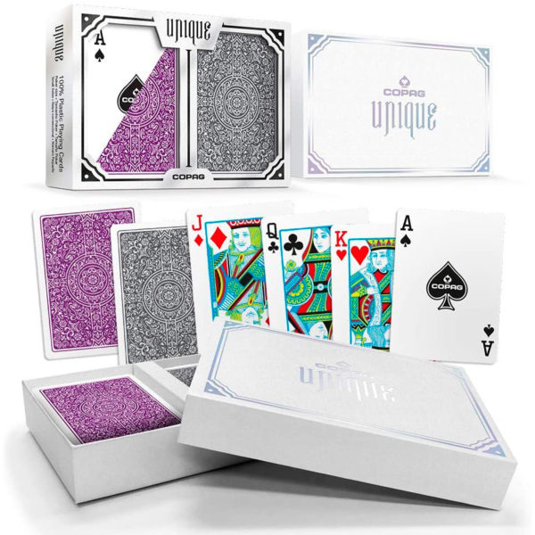 Cartas COPAG Unique Para Poker Gris y Purpura - 132016 - Imagen 5