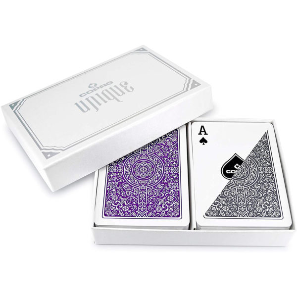 Cartas COPAG Unique Para Poker Gris y Purpura - 132016 - Imagen 3