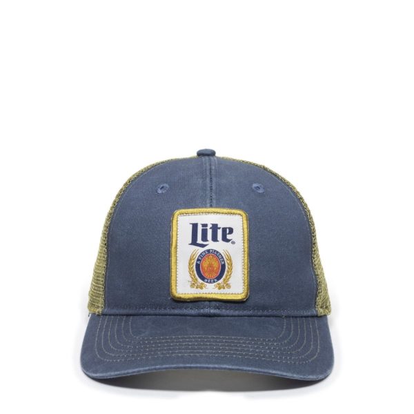 Gorra Outdoor Cap Navy/Tan Con Malla Lite - BEER-005 - Imagen 5