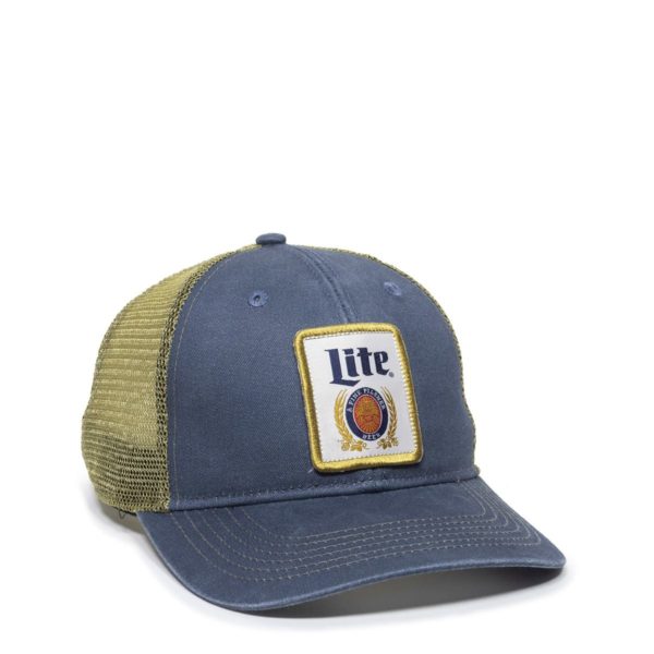 Gorra Outdoor Cap Navy/Tan Con Malla Lite - BEER-005