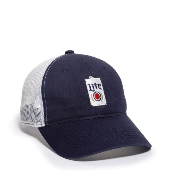 Gorra OUTDOOR CAP Azul/Blanca Con Malla Lite - BEER-023