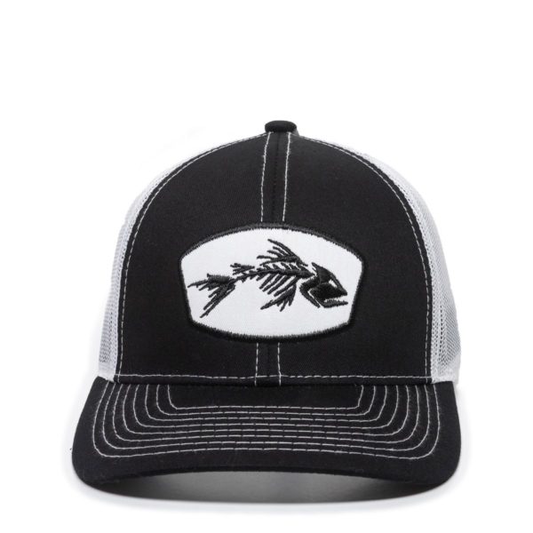Gorra OUTDOOR CAP Negra/Blanca Con Malla - BON-200 - Imagen 3