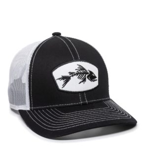 Gorra OUTDOOR CAP Negra/Blanca Con Malla - BON-200