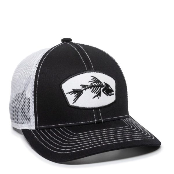 Gorra OUTDOOR CAP Negra/Blanca Con Malla - BON-200