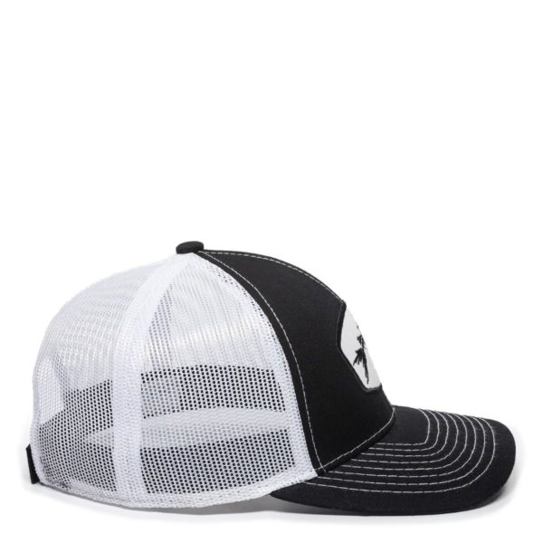 Gorra OUTDOOR CAP Negra/Blanca Con Malla - BON-200 - Imagen 5