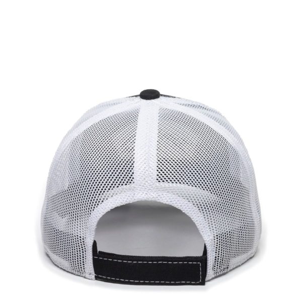 Gorra OUTDOOR CAP Negra/Blanca Con Malla - BON-200 - Imagen 4