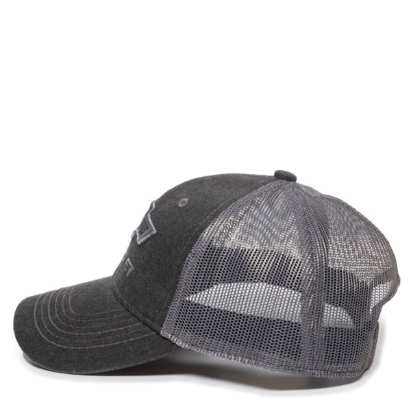 Gorra OUTDOOR CAP Negra/Gris malla - GEN09C - Imagen 2