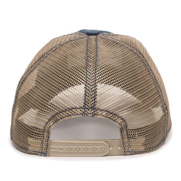 Gorra OUTDOOR CAP Azul/Khaki Con Malla - GEN15A - Imagen 5