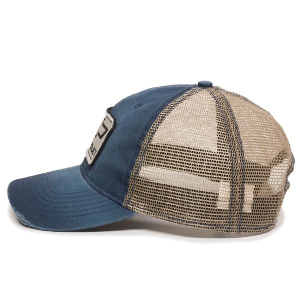 Gorra OUTDOOR CAP Azul/Khaki Con Malla - GEN15A - Imagen 4