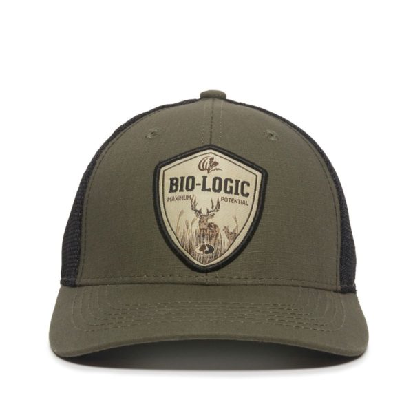 Gorra OUTDOOR CAP Verde/Negra con malla - MOBL-1 - Imagen 3