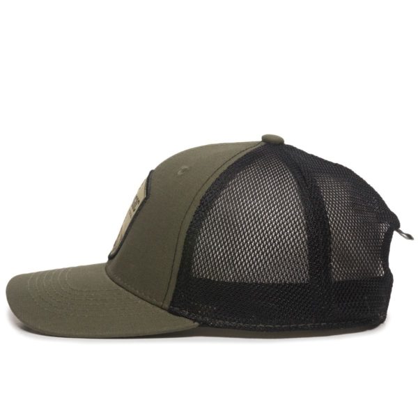 Gorra OUTDOOR CAP Verde/Negra con malla - MOBL-1 - Imagen 2