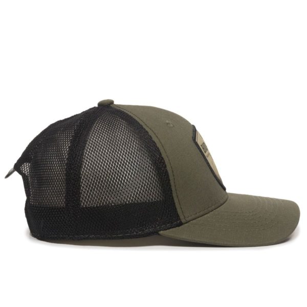 Gorra OUTDOOR CAP Verde/Negra con malla - MOBL-1 - Imagen 5
