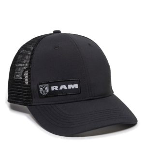 Gorra Outdoor Cap Negra Con Malla RAM - RAM12A