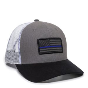 Gorra OUTDOOR CAP Bandera Policía Con Malla - USA-150