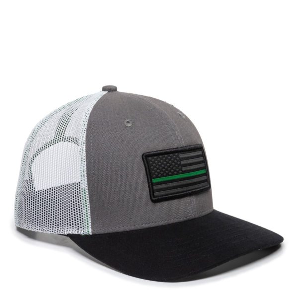 Gorra OUTDOOR CAP Bandera Militar Con Malla - USA-150