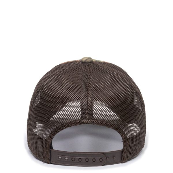 Gorra OUTDOOR CAP Edge Marron Realtree camuflada con Malla - USA-200M - Imagen 4