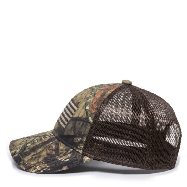 Gorra OUTDOOR CAP Edge Marron Realtree camuflada con Malla - USA-200M - Imagen 2