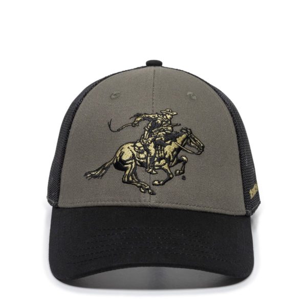 Gorra OUTDOOR CAP Verde/Negra Con Malla - WIN05C - Imagen 3