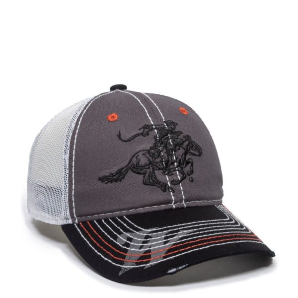 Gorra OUTDOOR CAP Winchester Gris/Negra Con Malla - WIN35B