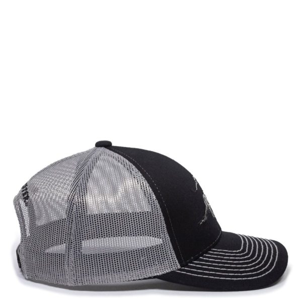 Gorra OUTDOOR CAP Gris/Negra Con Malla - WIN46B - Imagen 5