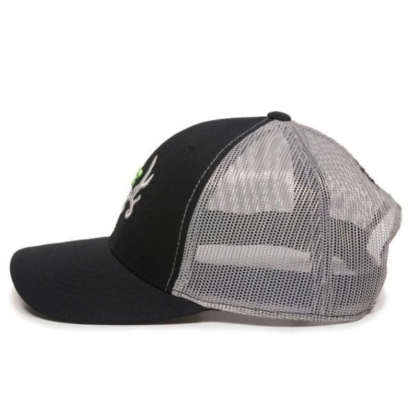 Gorra OUTDOOR CAP Bone Collector Negra con Malla - BC02C - Imagen 3