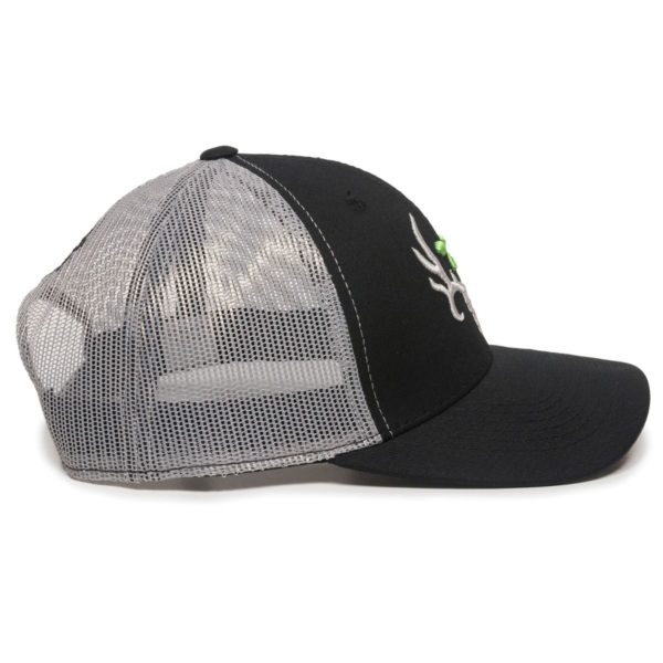 Gorra OUTDOOR CAP Bone Collector Negra con Malla - BC02C - Imagen 2