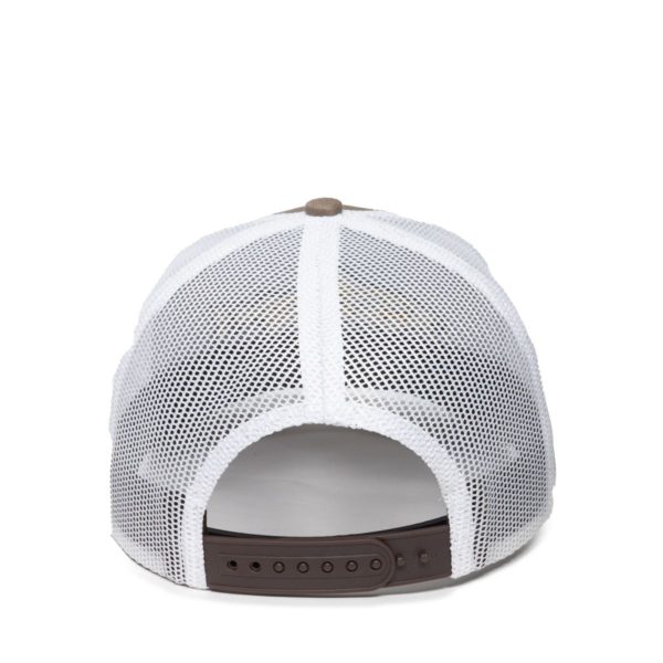 Gorra OUTDOOR CAP Pesca Café con Malla - TROUT01 - Imagen 3