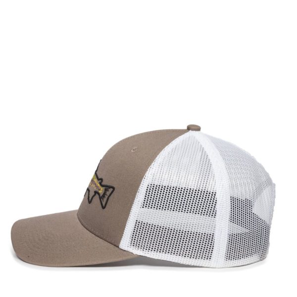 Gorra OUTDOOR CAP Pesca Café con Malla - TROUT01 - Imagen 2