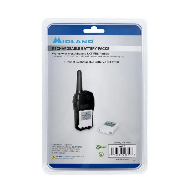 Bateria recargable MIDLAND para LX - AVP8 - Imagen 4