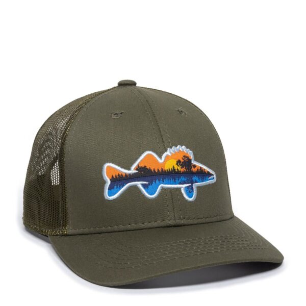 Gorra OUTDOOR CAP pesca verde - EYE-023