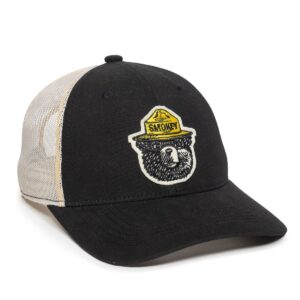 Gorra OUTDOOR CAP Negra blanca - SMOKEY01