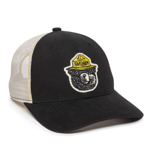 Gorra OUTDOOR CAP Negra blanca - SMOKEY01
