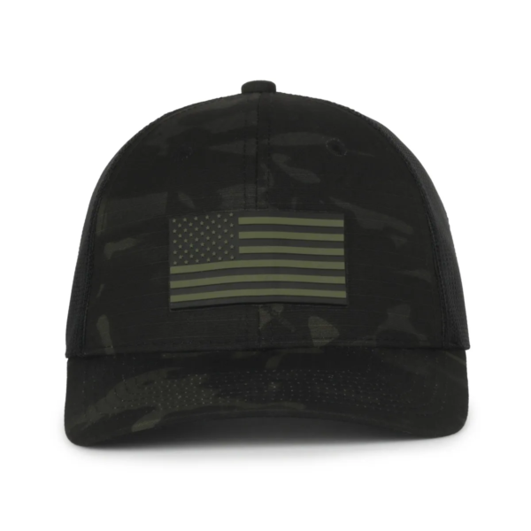 Gorra OUTDOOR CAP Usa Negra Camo FLAG01 - Imagen 2