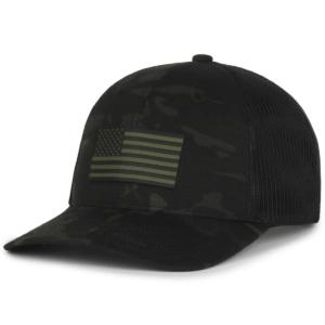 Gorra Outdoor Cap Usa Negra Camo FLAG01