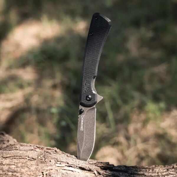 Navaja Browning Branded Rock Negra - 3220514 - Imagen 4
