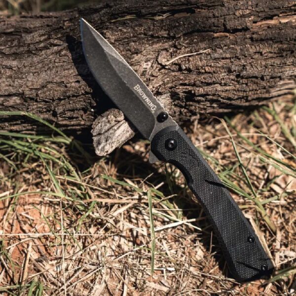 Navaja Browning Branded Rock Negra - 3220514 - Imagen 5