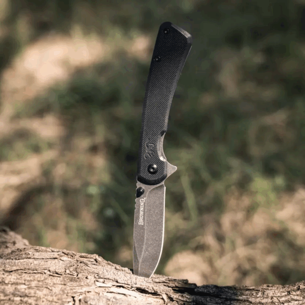 Navaja Browning Branded Rock Negra - 3220514 - Imagen 4