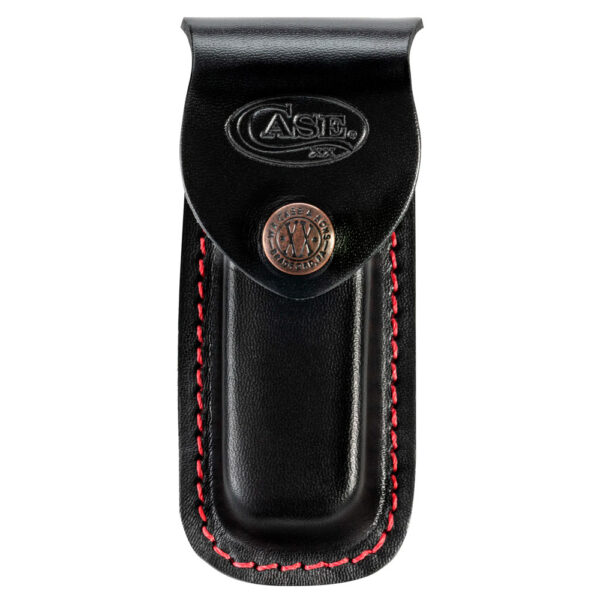 Estuche CASE Cuero Negro Costura Roja Ref - 50216.