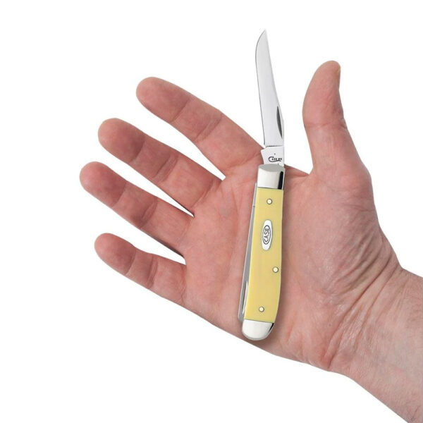 Navaja CASE Amarilla Smooth Mini Trapper Ref 80029 - Imagen 3